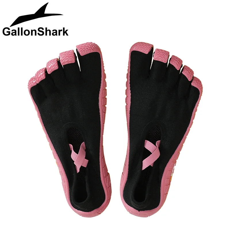 GallonShark Five-Finger Shoes, Breathable Elastic Strap Barefoot Shoes for Yoga, Pilates, Dance & Indoor/Outdoor Workout