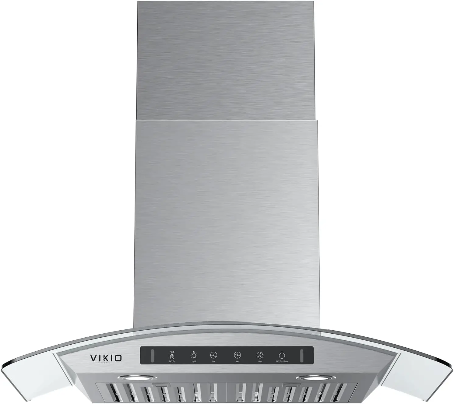 غطاء محرك السيارة مثبت على الحائط مقاس 36 بوصة من الزجاج المقسى 900 CFM فتحة تهوية مدخنة المطبخ من الفولاذ المقاوم للصدأ مع مستشعر قوي ومفتاح التحكم باللمس