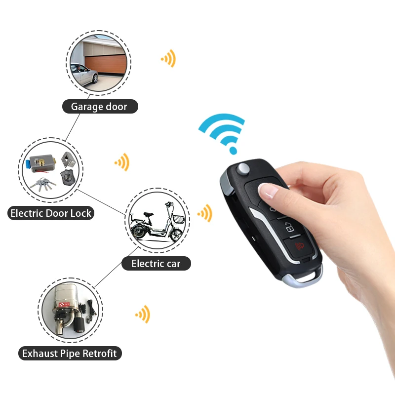CENTURY AOKE Universal 4CH Wireless 433Mhz Rf Remote Control Copy Code For Garage Door Gate