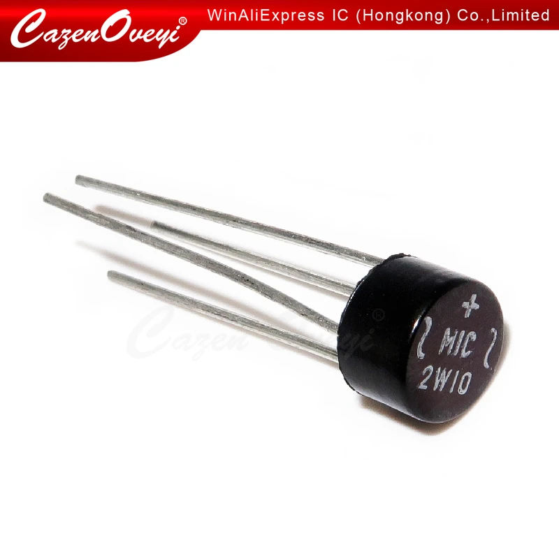 Hot sales 10pcs/lot 2W10 2W08 2A 1000V Bridge Rectifiers 1A 1000V new original In Stock