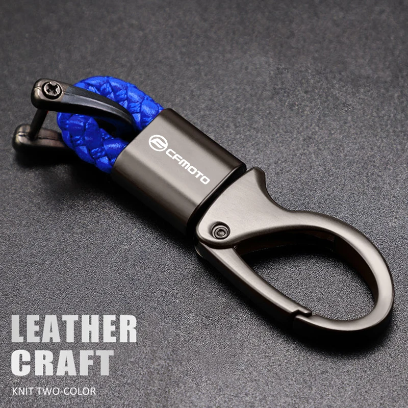 Custom LOGO Motorcycle Braided Rope Keyring Metal Keychain For CFMOTO 400NK 650NK 150NK 250NK 400GT 800MT 650MT CF500 700CL-X