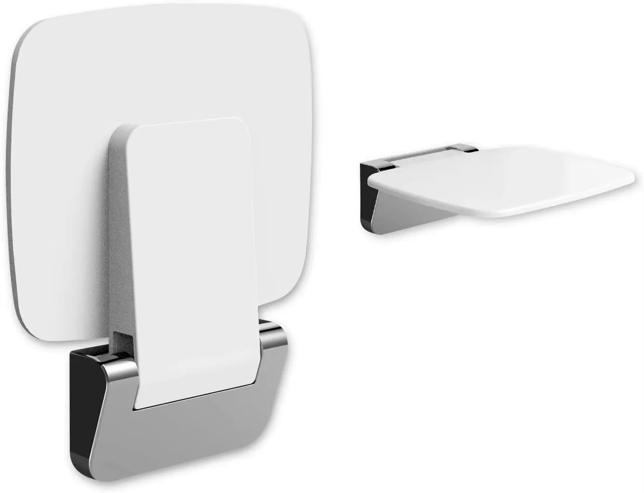 

Folding Shower Seat Wall Mounted Chair for Elderly Seniors Stylish Tile for Inside Bathroom Foldable Shower Stool