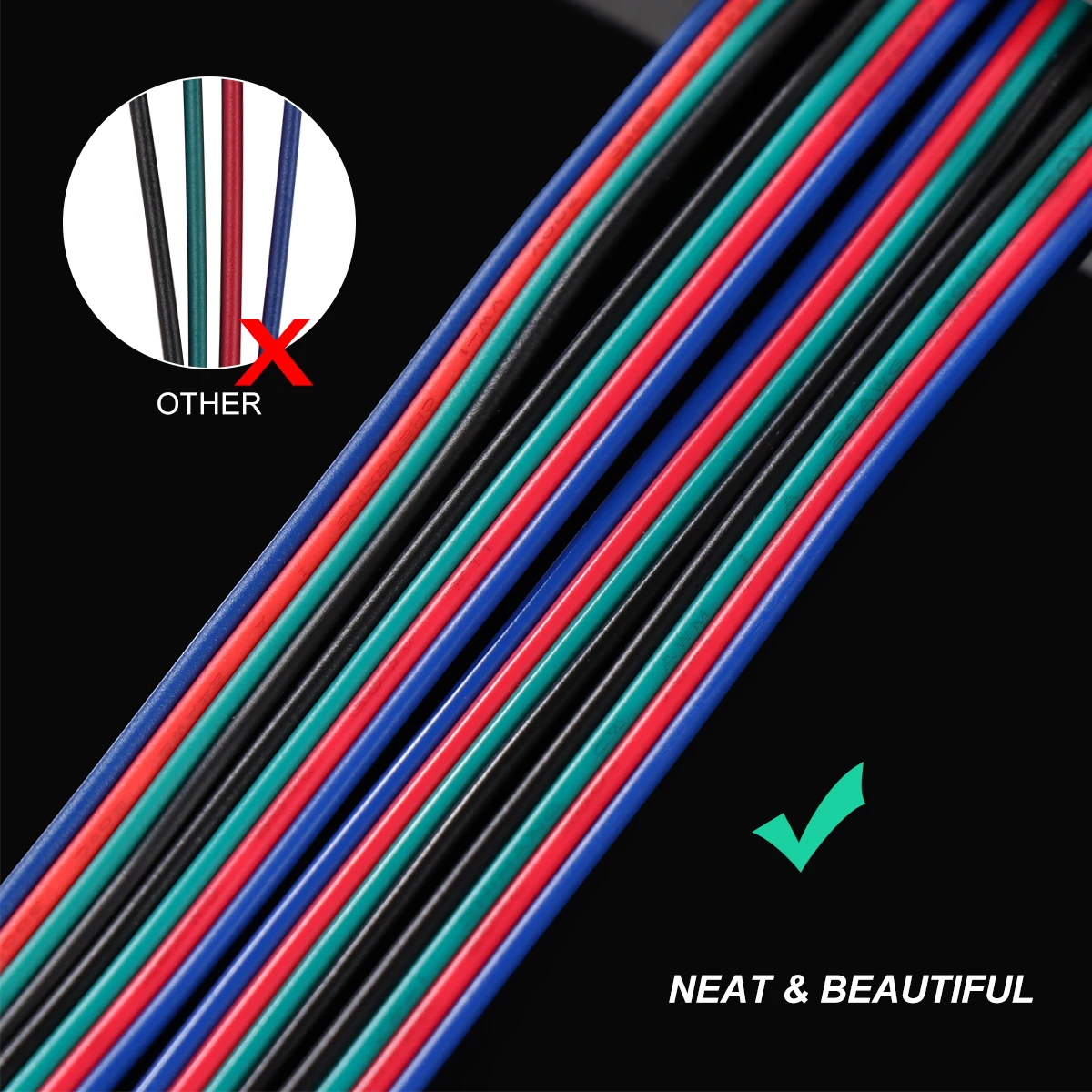 

4Pcs 1M 3D Printer Stepper Motor Wires .54 4 Pin to 6 Pin Easy Install Lead Wire for Printer Replacement Parts