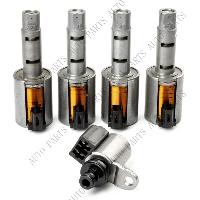 A+ 5PCS Jf015e Re0f11a Transmission Solenoid for 12-15 Nissan Sentra Versa 1.6 1.8L