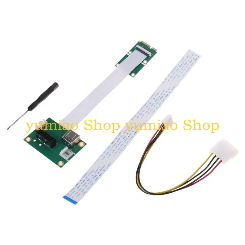 587B High Speed Mini PCI E to PCI E 1X Adapter Cable for PC Use