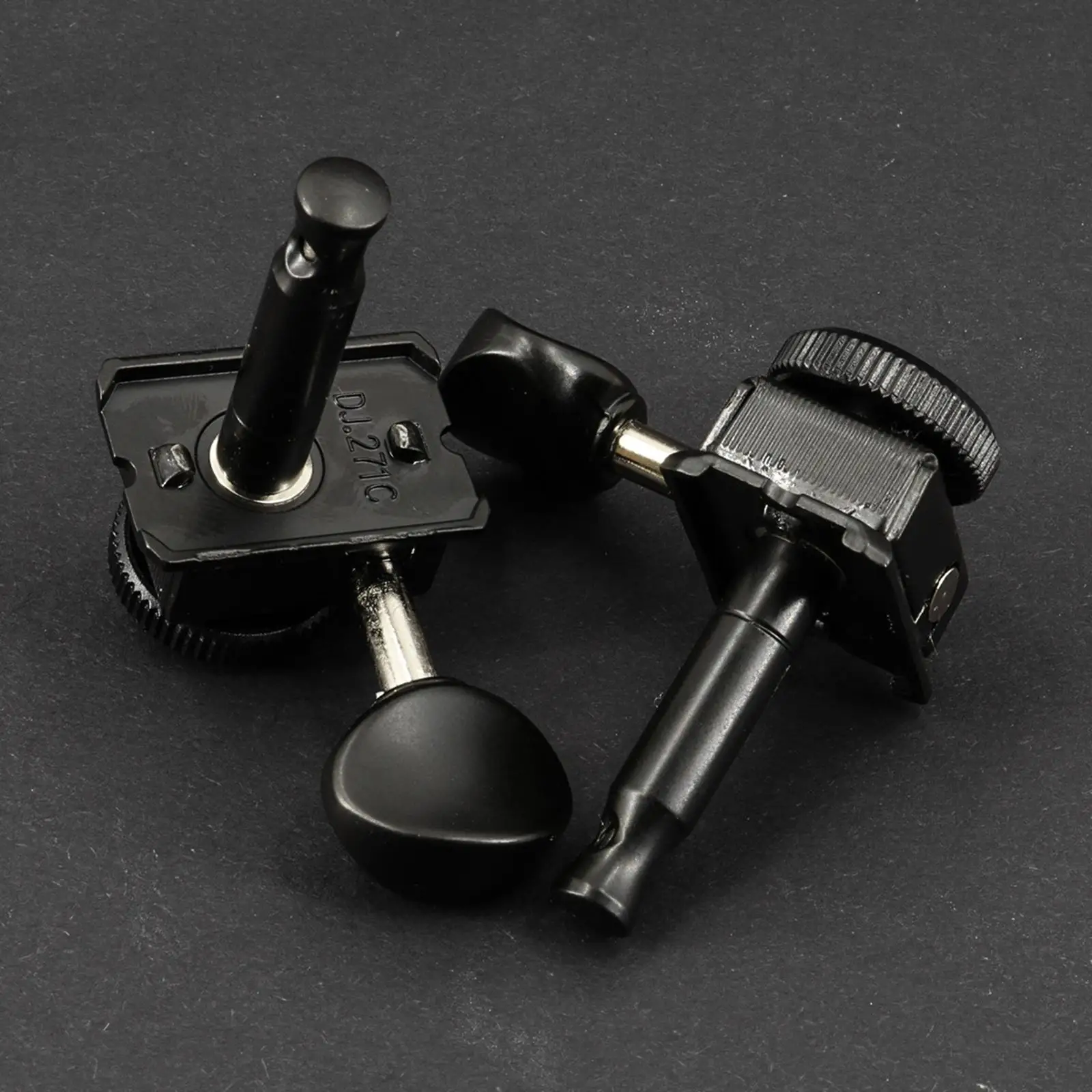 6 in Line Guitar Tuning Pegs Smooth Tuning Easy to Install Left Hand Guitar Decor Durable Machine Heads Knobs Tuning Keys Black