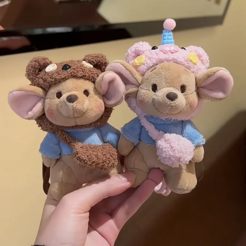

Cute Disney Creative Bean Keychain Animal Toy Kangaroo Doll Keychain Comfortable Plush Bag Pendant Gift