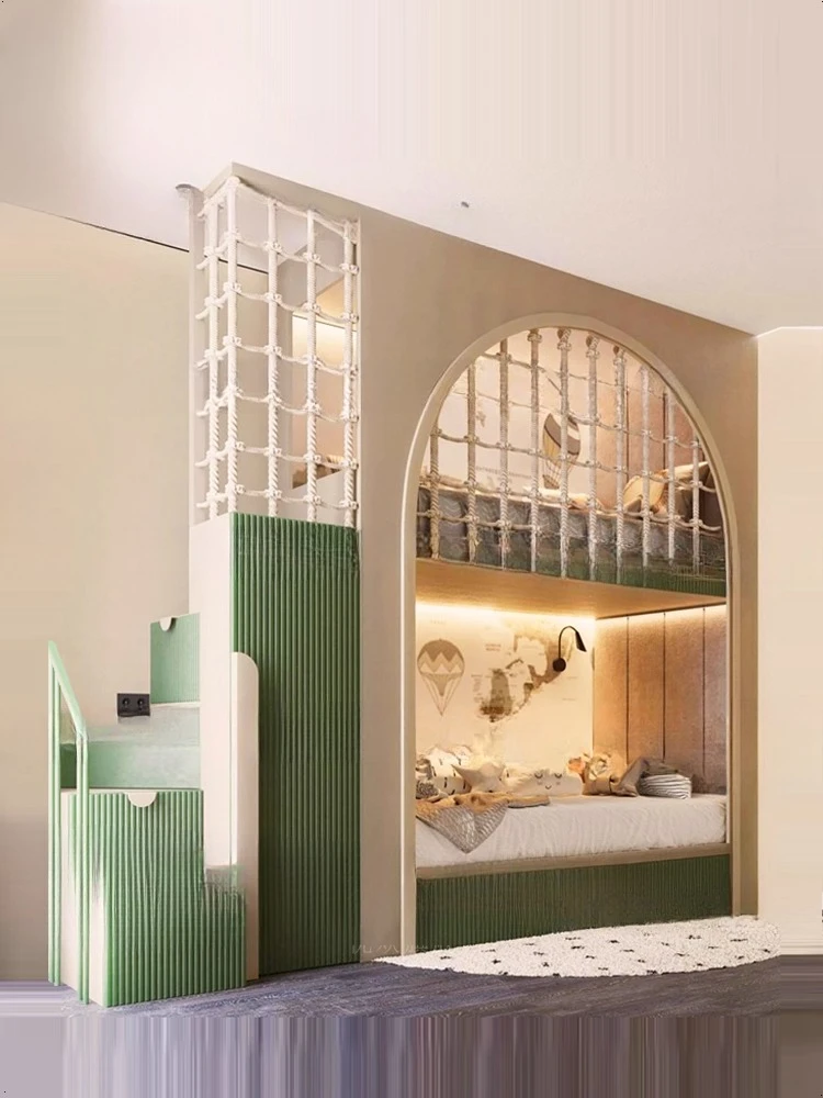 1.2 meters up and down bed rope net be d, small fresh bunk bed with wardrobe corner ladder cabinet