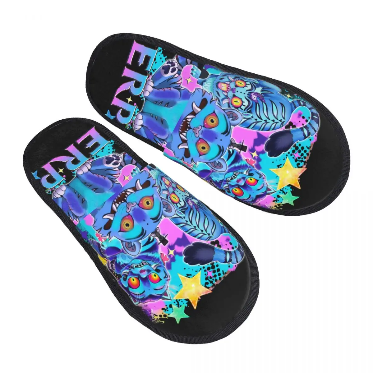 مخصص Kpop شيطان هنتر ديربي سوس لينة رغوة الذاكرة شبشب منزل المرأة دافئ دافئ المضادة للانزلاق النعال