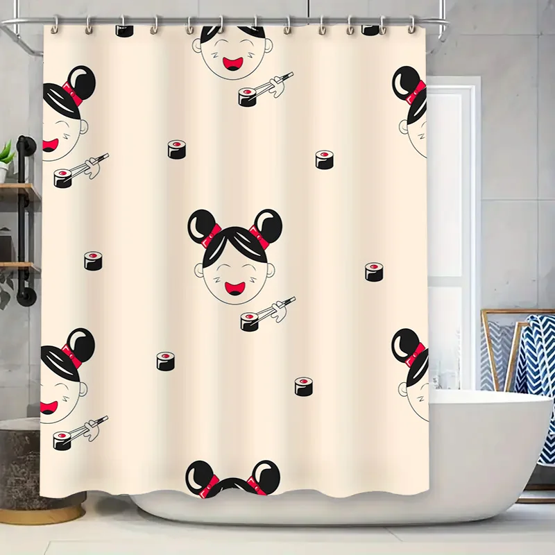 

Стильный комплект занавесок для душа с мультяшным принтом для детей, милый дизайн с Микки Маусом для стен ванной комнаты!