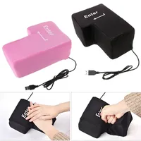 USB Big Enter Key Computer Vent Button Desktop Pillow Stress Relief Gift Rest Sleeping Mat Desktop Notebook PC Computer Parts