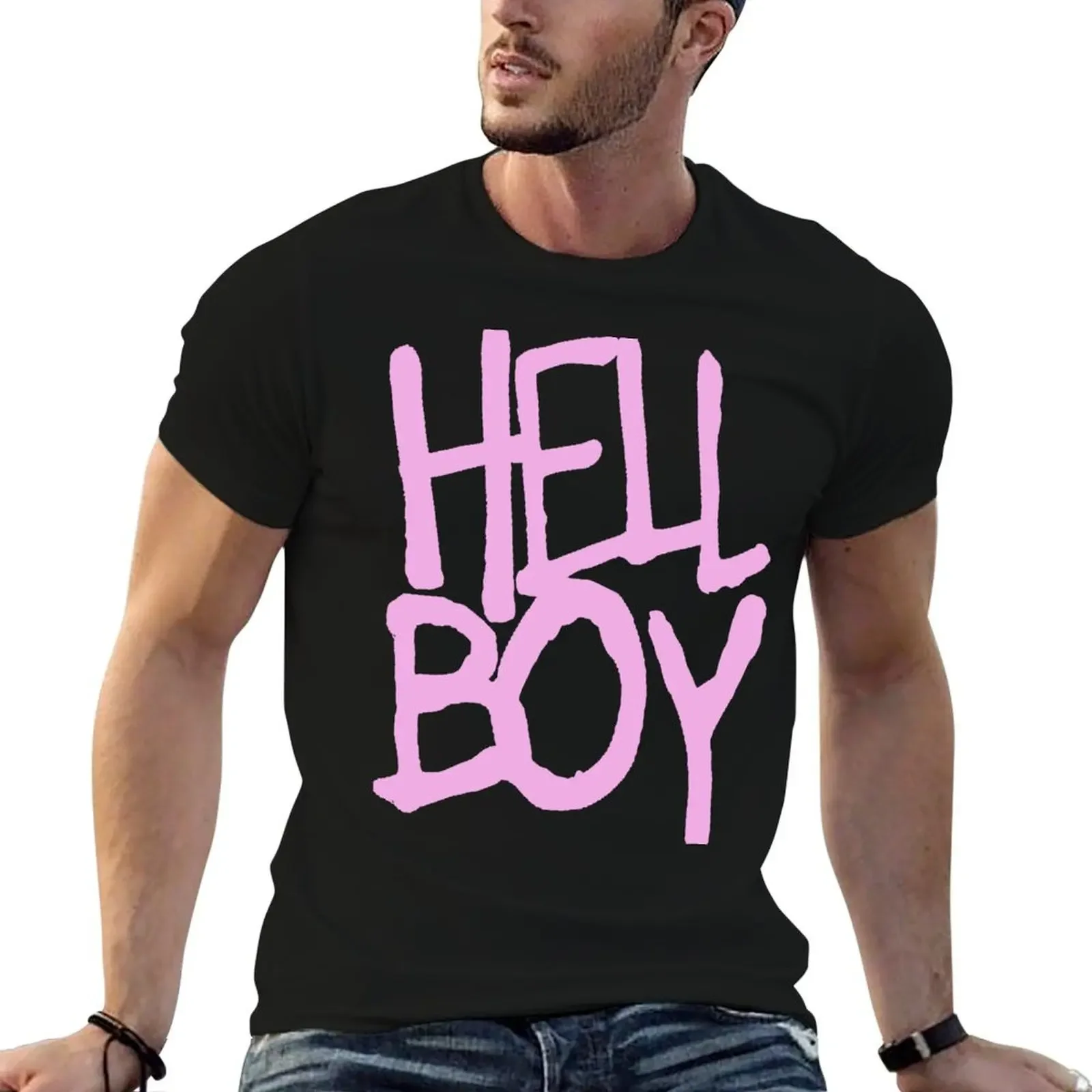 

LIL PEEP Style Hellboy Emo Rap Hip Hop T-Shirt plus size tops graphics mens t shirts pack