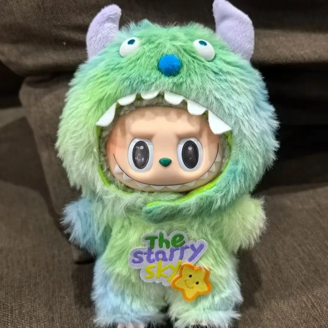 

Labubu rag doll 17cm plush doll clothes doll three-generation pendant vinyl doll dresses for barbie clothes blythe clothes