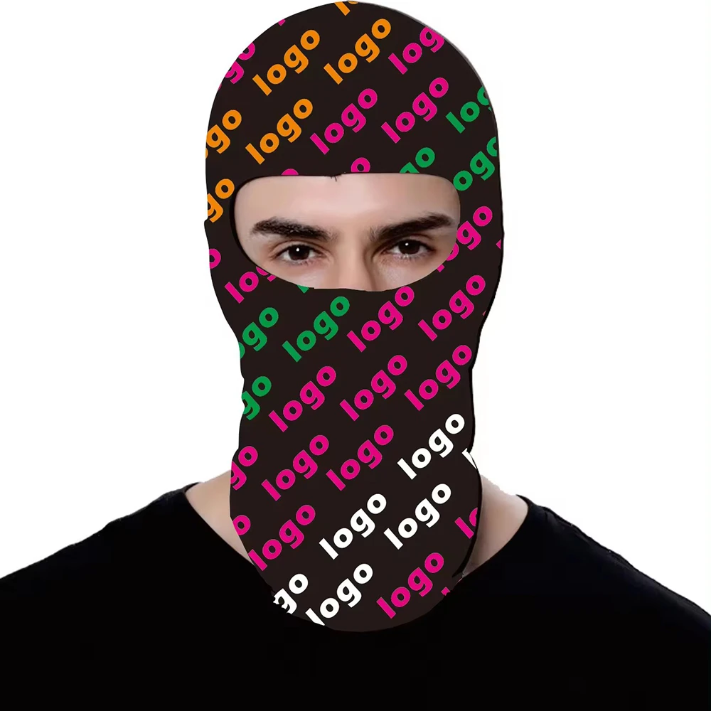 

20pcs Custom Balaclava Ski Mask Motorcycle Full Face Mask Breathable Beanie Protective Bandana Scarf Cycling Neck Gaiter Summer