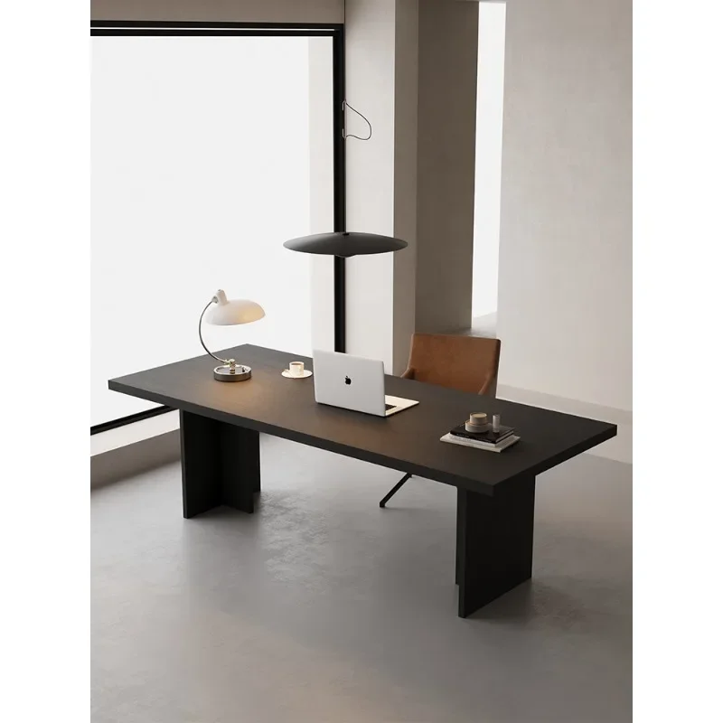 House art Italian minimalist solid wood dining table Nordic desk workbench small apartment family dining table can be customized