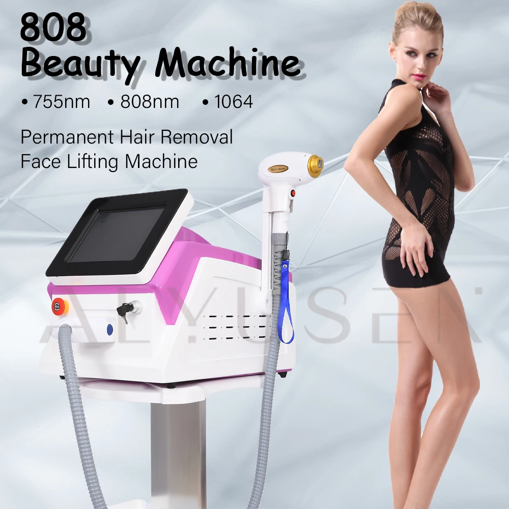 

2024 NEW 808 Diode Laser Painless 808nm Hair Removal Skin Rejuvenation Cooling 3 Wavelength 755 808 1064nm Beauty Machine CE