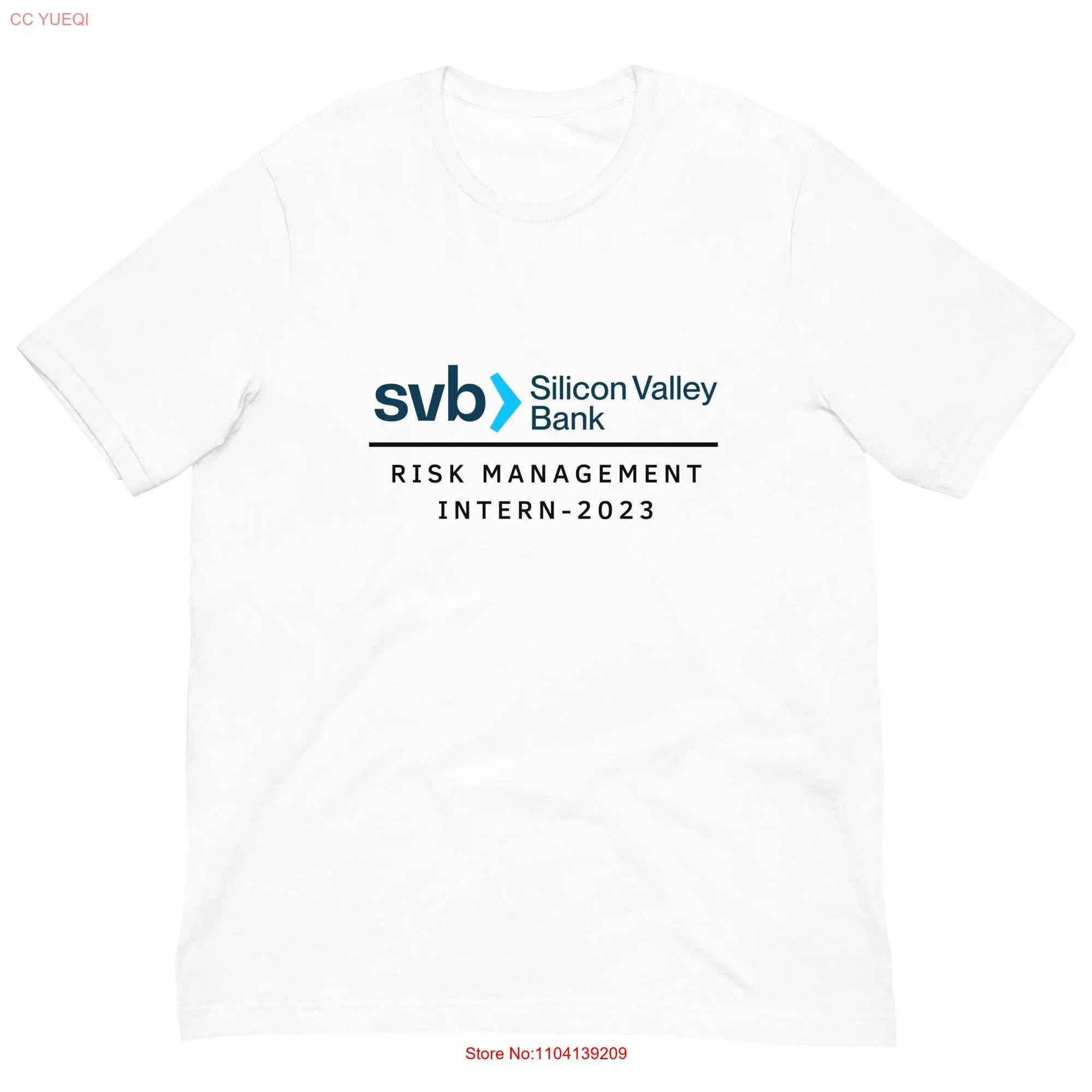 SVB Silicon Valley Bank Risk Management T-Shirt lang oder kurzärmelig