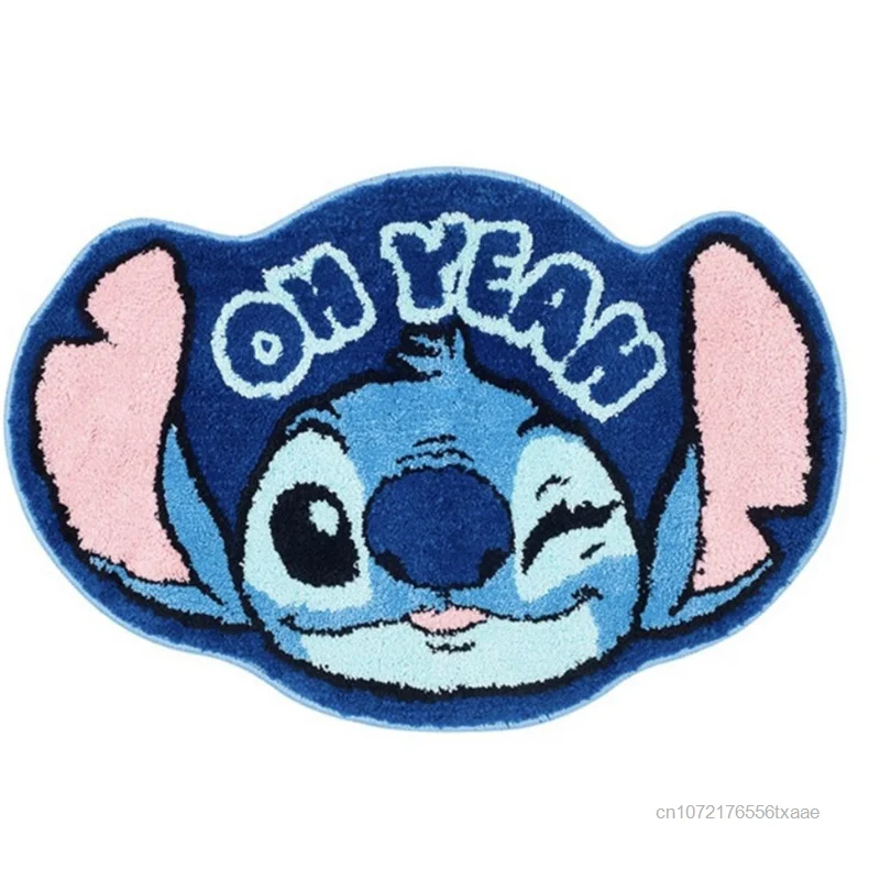 Disney Cartoon Kawaii Stitch Carpet Rugs Printing Waterproof Door Mat Children Fashion Soft Bedroom Home Decoration Accessories