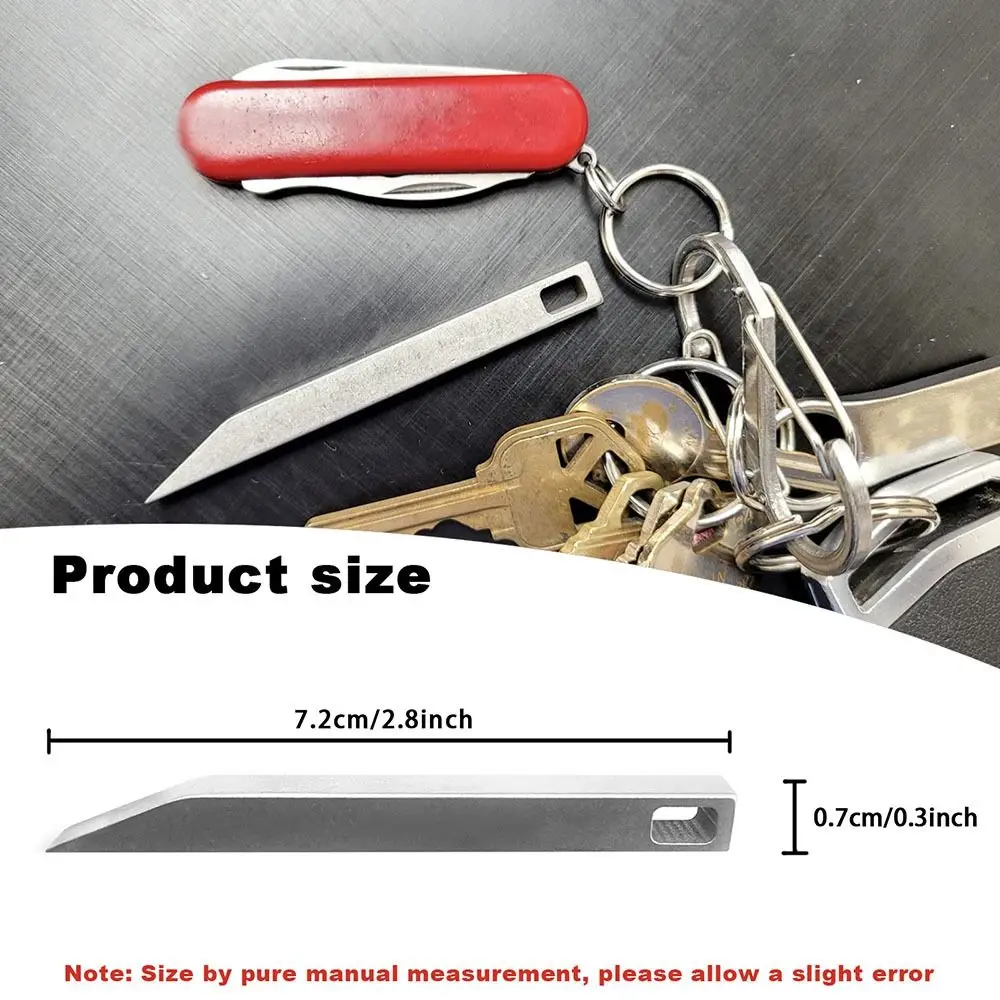 Accessories Heavy Duty Prybar for Keys Stainless Steel Multitool Pocket Pry Bar Mini Keychain Prybar