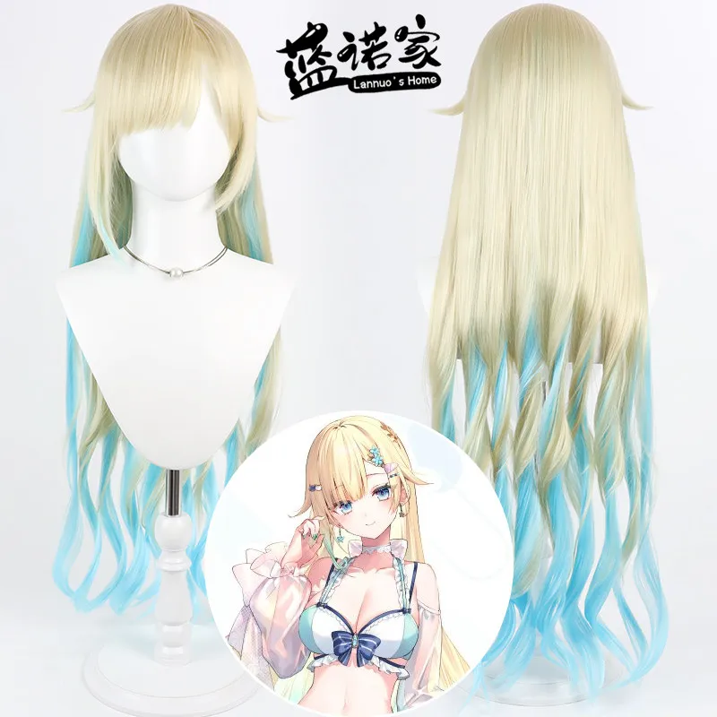 Virtual YouTube Vtuber Aizawa Ema Cosplay Wig Halloween Carnival Party Props Synthetic Hair Heat Resistant Fiber + Wig Cap