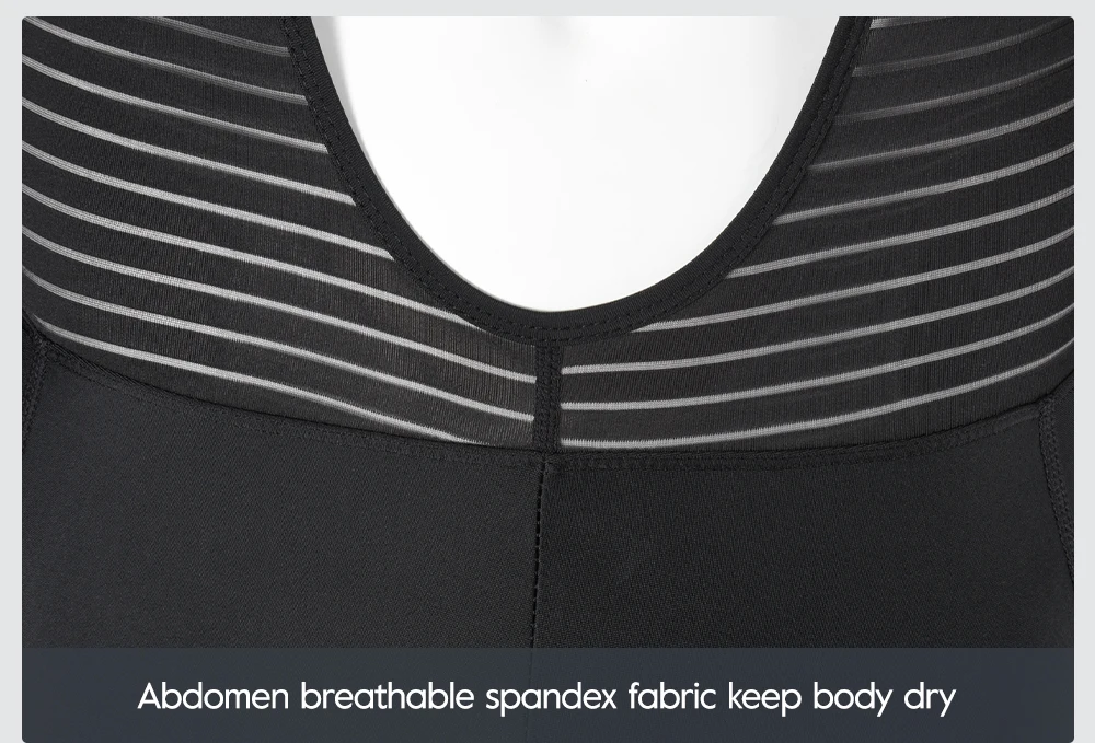 RION Herren Radsport-Trägerhose Gepolsterte Tights Rennrad MTB Fahrradbekleidung Atmungsaktive 5H Reithose Outdoor-Sportausrüstung – Detail 11