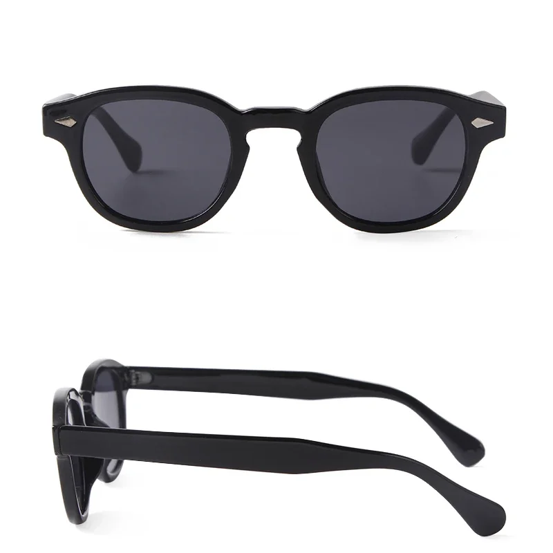 Vintage Round Sunglasses Women Men Retro Rivet Gradient Female Sun Glasses UV400 Square Shades Eyewear image 2