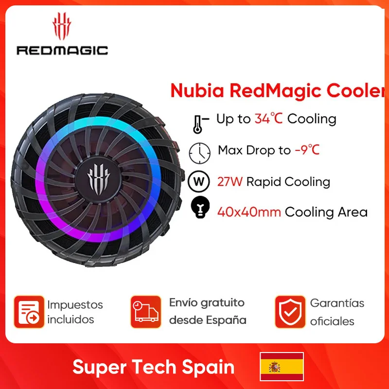 Nubia RedMagic Phone Cooling 4pro Fan Radiator Turbo Hurricane Game Cooler Cell Phone Cool Heat Sink For IPhone/Oneplus/Nubia