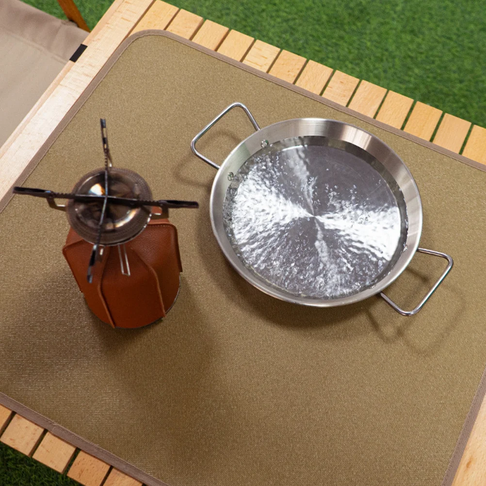 

1Set Fireproof Blanket Fiberglass Silicone Fire Retardant Mat Portable Camping Fire Pit Mat Barbecue Outdoor Safety Accessory