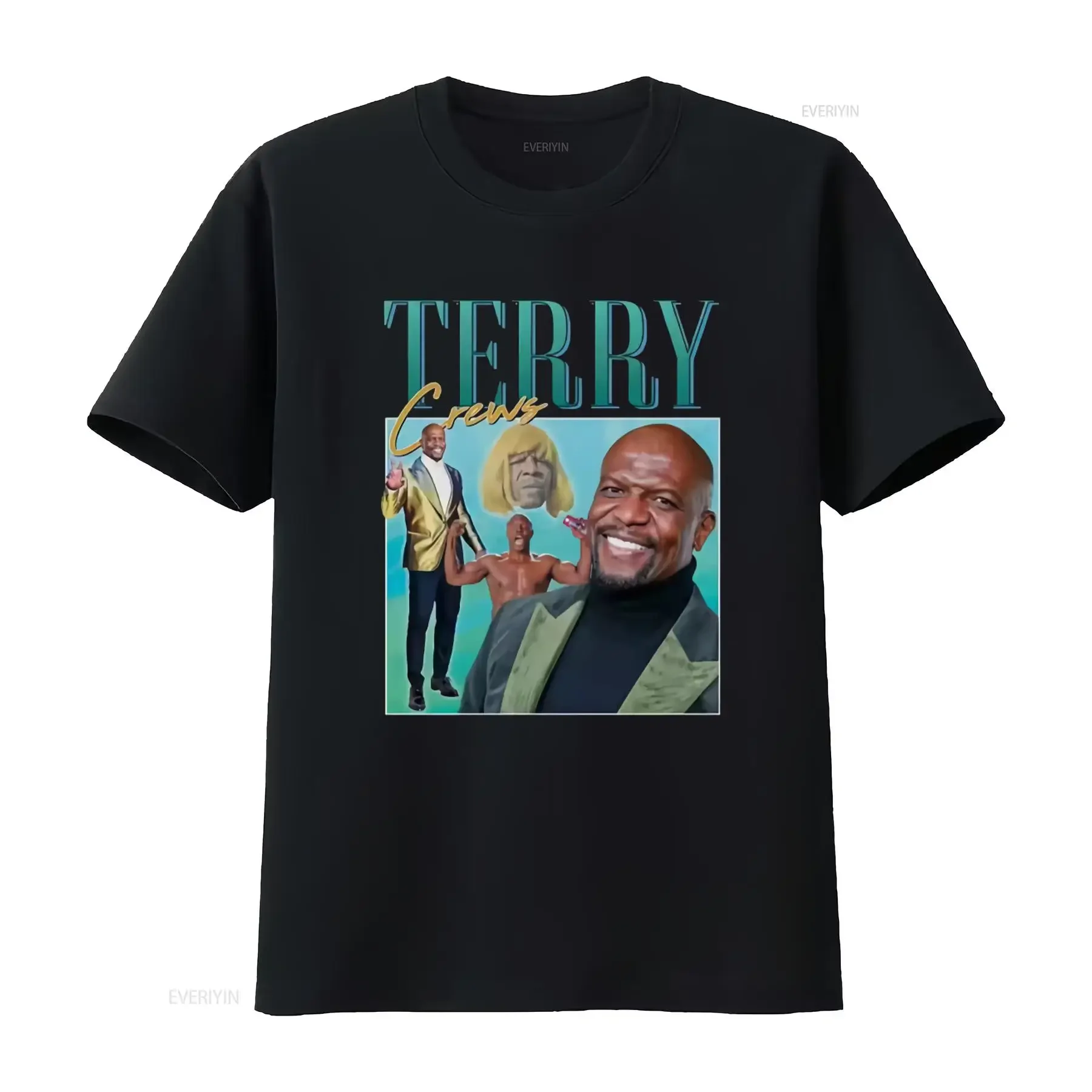 Terry Crews Homage T Shirt Funny Gym 90's Retro Summer Design Unique Print for Men's Fashion vintage Washed fashion graphic
