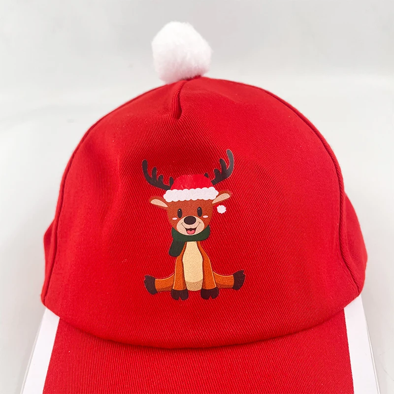 Gorra de béisbol de Navidad brillante, decoración navideña, juguetes de regalo, alce iluminado, muñeco de nieve, sombrero de árbol de Navidad, divertido juguete de Año Nuevo