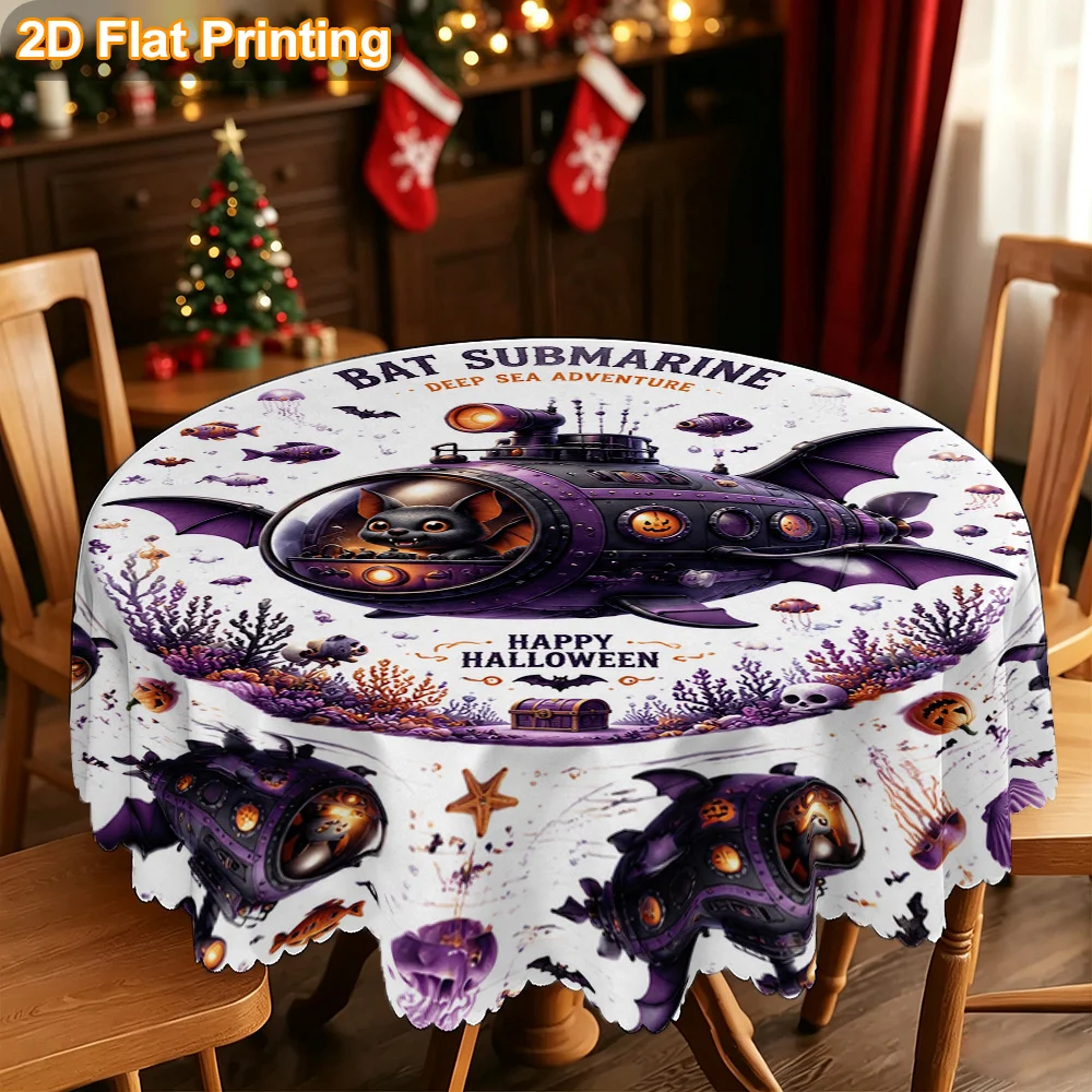 Christmas gift tablecloth 2D flat print 1 piece