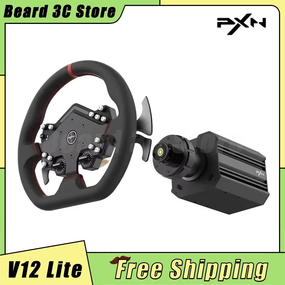 

Pxn V12 Lite Gaming Steering Racing Wheel Lite 6nm Real Direct Drive Force Feedback Simulator For PS4 PS5 XBOX ONE Pc Windows