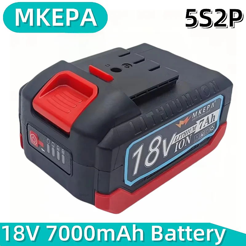 1. 18V 7.0Ah lpega Rechargeable Lithium‑ion Battery 100% Original Spare Pack Fit BL1830 BL1830B BL1840 BL1840B BL1850 BL1850B