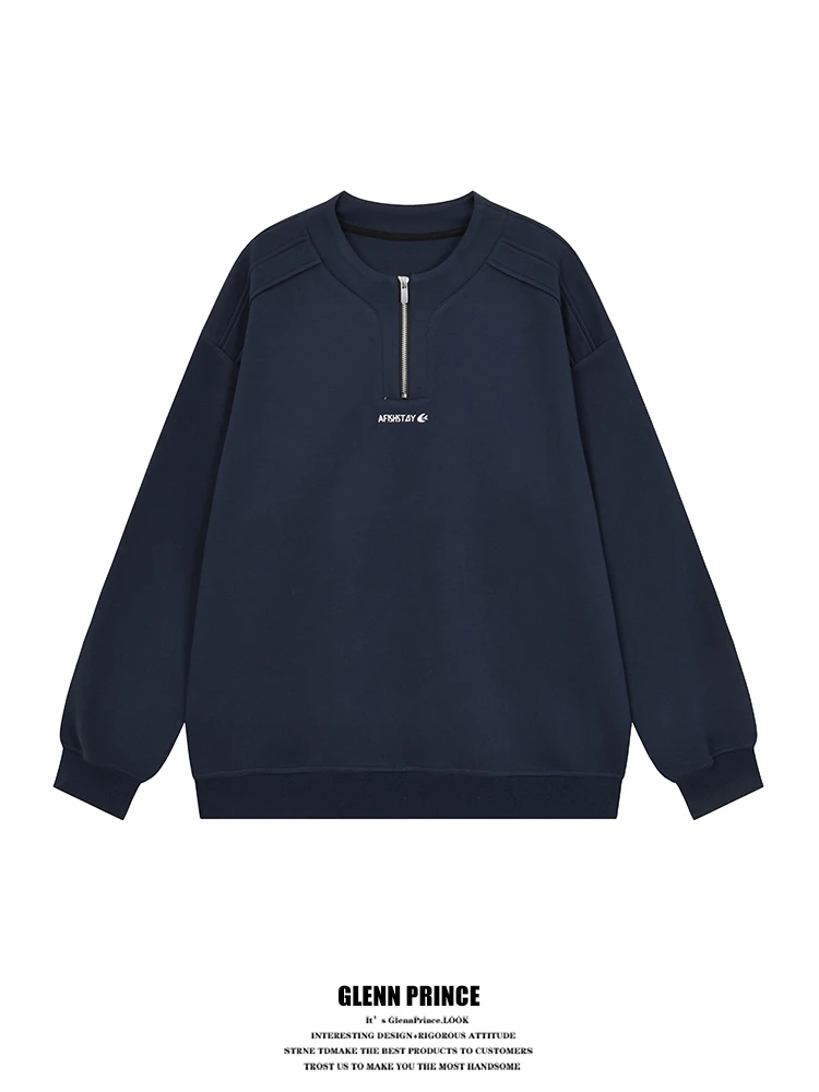 

Мужская толстовка GPstudio с вышивкой в японском стиле, на молнии, свободного кроя, для пар, весна-осень, трендовая верхняя одежда