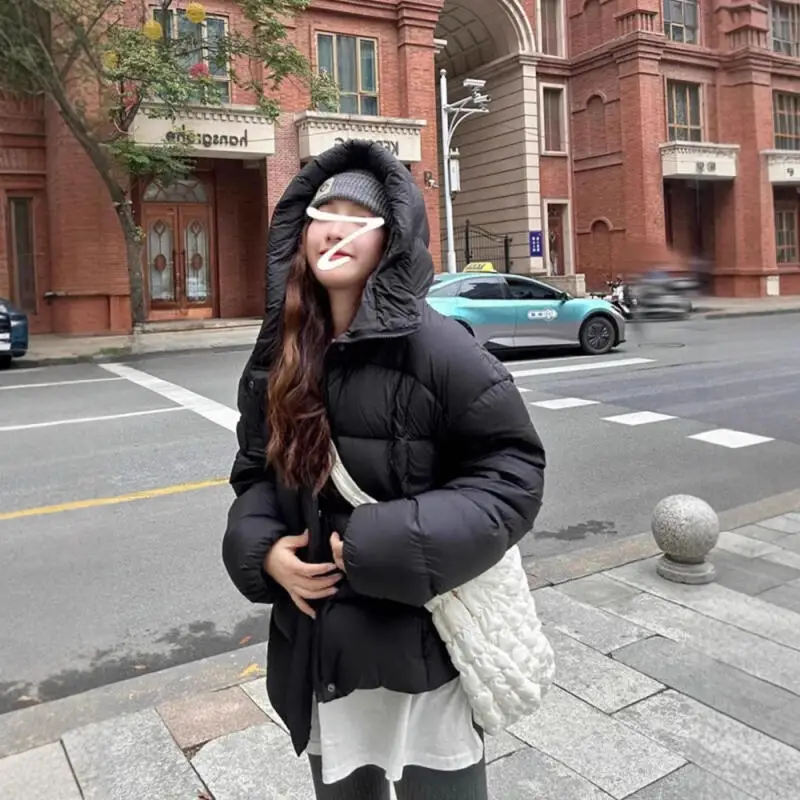 Veste d'hiver rembourrée en coton pour femme, Robe à pain épaisse, Version coréenne, doudoune en duvet de coton pour femme