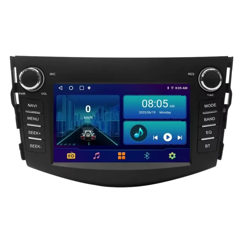 IPS Android 12 2 Din Car Dvd Player for  RAV4 Rav 4 2007 2008 2009 2010 2011 Radio Tape Recorder Gps Wifi Rds 4G No DVD