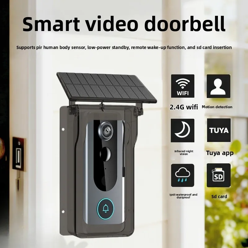 New wireless two-way intercom video doorbell wide-angle high definition night vision graffiti intelligent monitoring