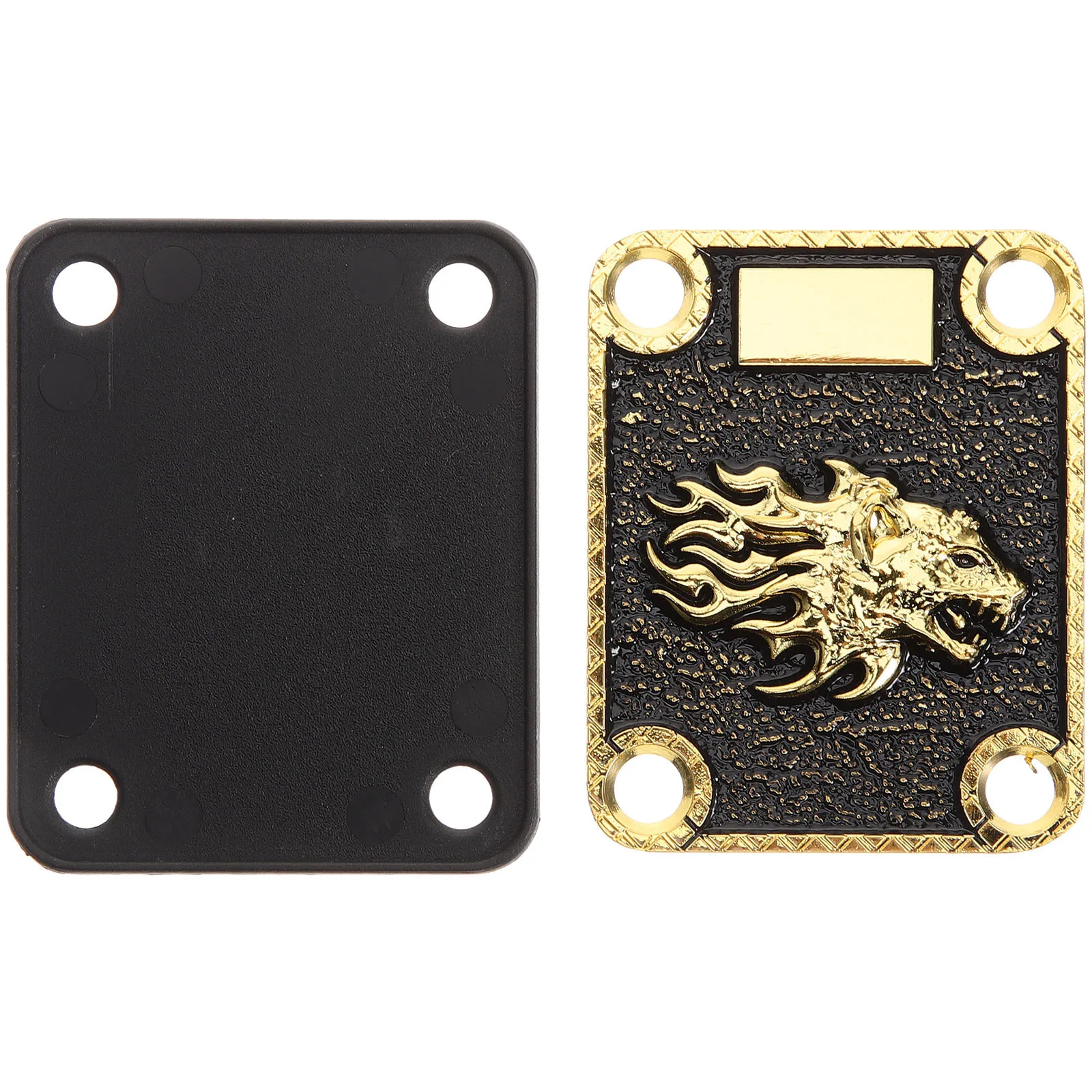 

Guitar Neck Shim Alloy Durable Metal Neck Spacer Animal Head Design for Stability and Sound Enhancement Guitar Accessories