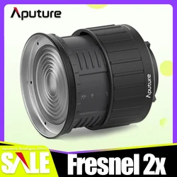 Aputure Fresnel 2x Light Modifiers Dual Lens Desgin 12-40 Degrees Smooth Spot to Flood for LS C120d II  Bowen Mount Video Light