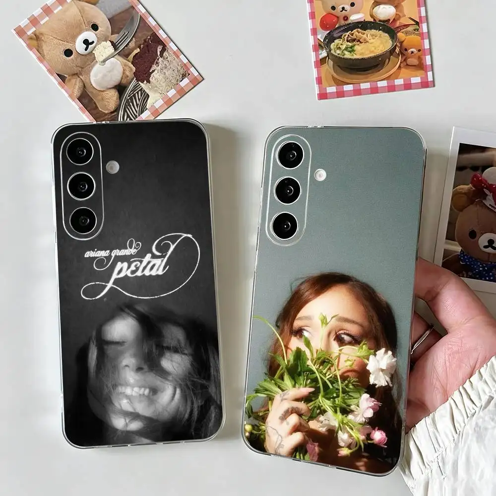 

a-Ariana g-Grande Petal Phone Case For SamsungA10,12,20,21S,30,31,40,50,51,52,70,71 Transparent Cover