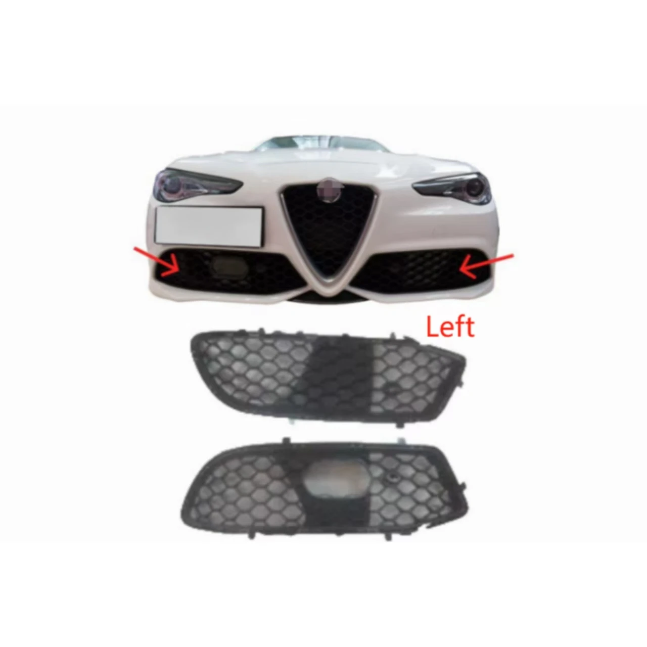 

Front left bumper grille For Alfa Romeo Giulia 2015-2023 156173267