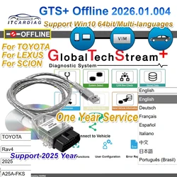 GTS+ Global Techstream+ V2026.01.004 One Year for Toyota/Lexus Global Diagnostic Tool work with J2534 Mini Vci openport chipsoft
