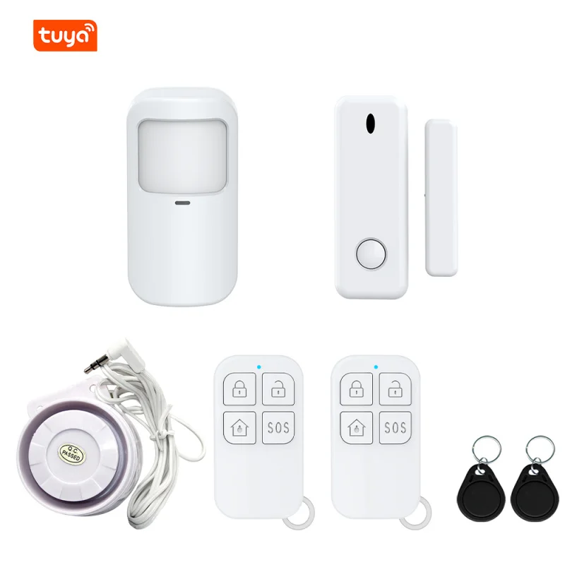 Tuya Smart WiFi Anti theft Alarm Wireless 433 Alarm Host GSM Security Alarm System for Home Use