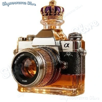 

2025 New Camera shaped Whiskey Bottle Glass Bottle Creative Home Bar Decoration Ornament for Whiskey Collectors & Party Gifts
