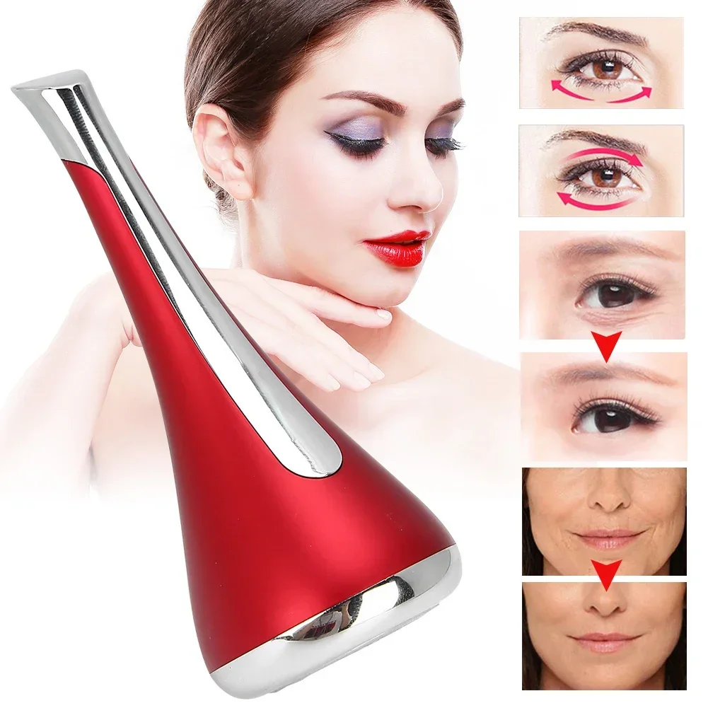 Photon Magnetic Inductive Face Care Device Microcurrent Face-Lifting Massager Small Dumbbell Gyroscope Beauty Device Household