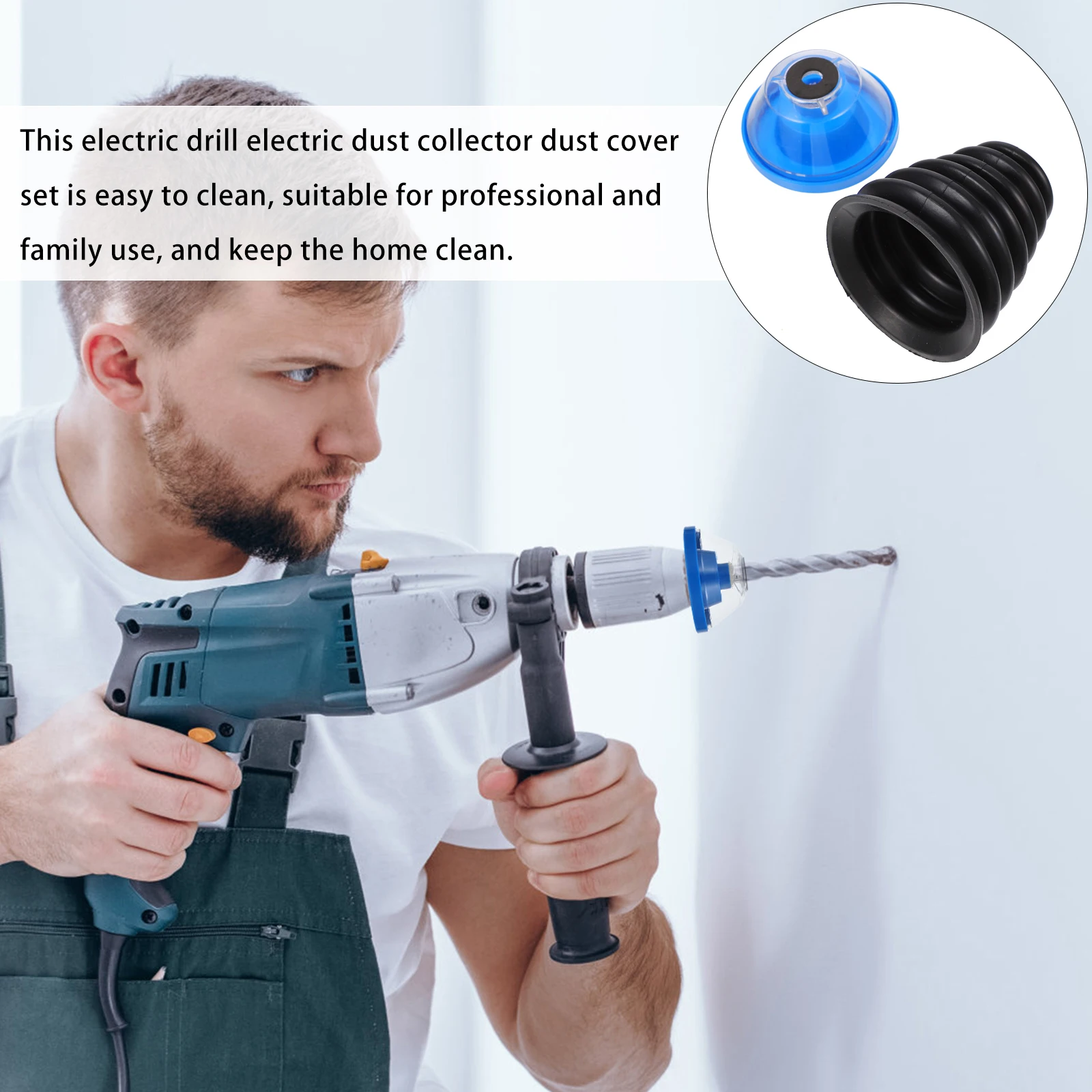 

6 Pcs Electric Drill Dust Cover Set Dustproof Shroud Drills Collector for Handheld