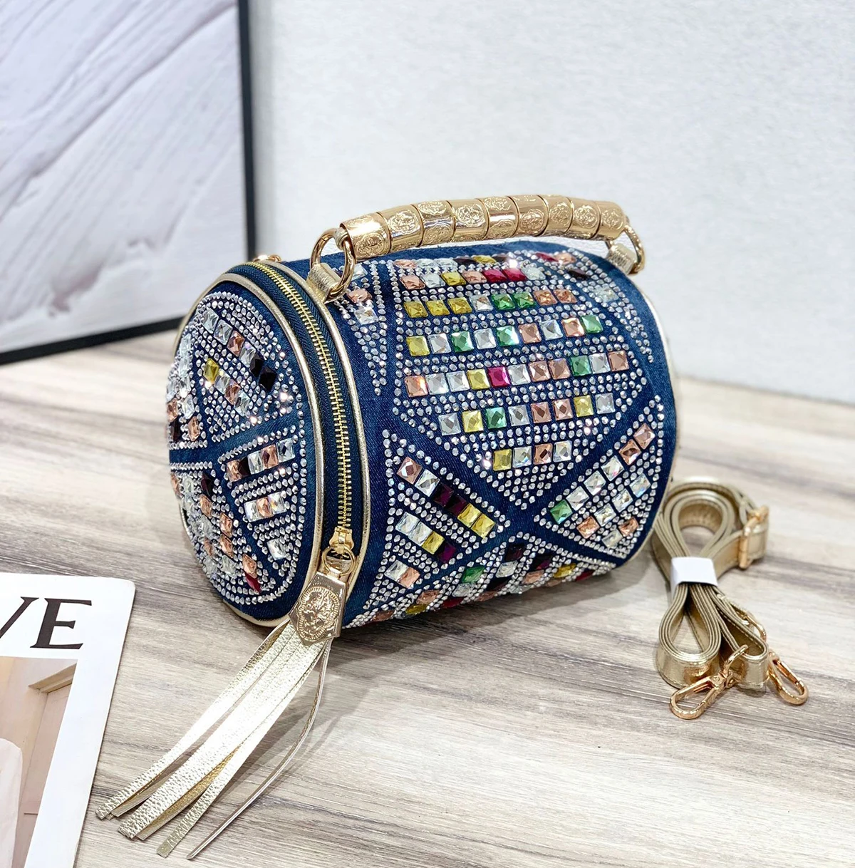 

Новая джинсовая сумка, джинсовая сумка для женщин, милая джинсовая сумка-мессенджер, синие джинсовые кошельки и сумки