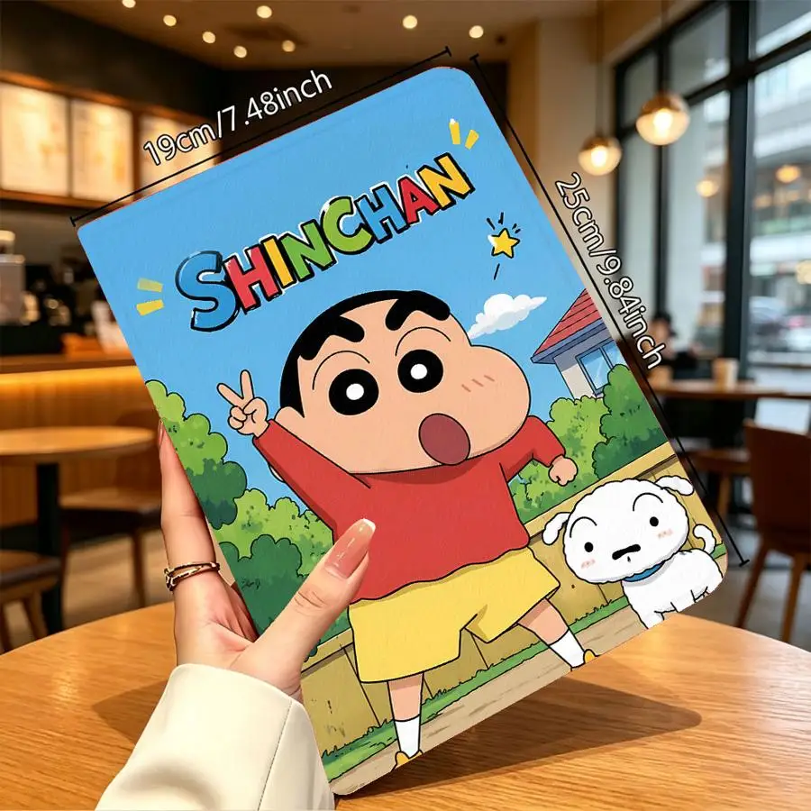 Shiro Shin-Chans with Pencil Slot Case for Xiaomi Redmi Pad SE K Pad 8.8 9.7 12.4 Inch Pad 6s Pro 7 Ultra Pad 5 6 7 8 Pro