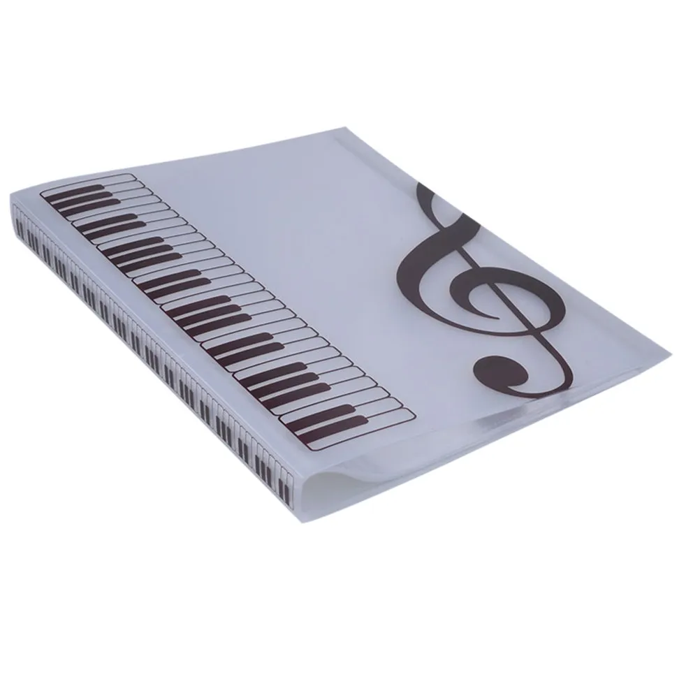 40 Pocket Documents Folder Music Sheet File Organizer Transparent Skidproof Pockets Premium Plastic Portable Waterproof Storage