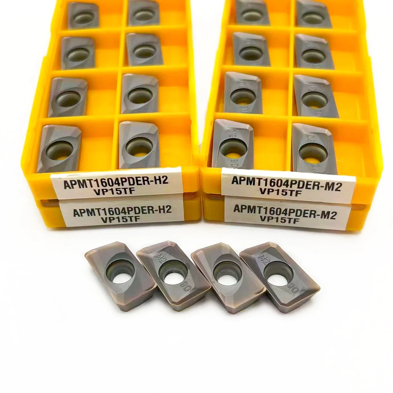APMT1604 M2 VP15TF كربيد تحول أداة APMT1604 H2 VP15TF الوجه مطحنة مخرطة أدوات قاطعة المطحنة أداة CNC APMT1604PDER